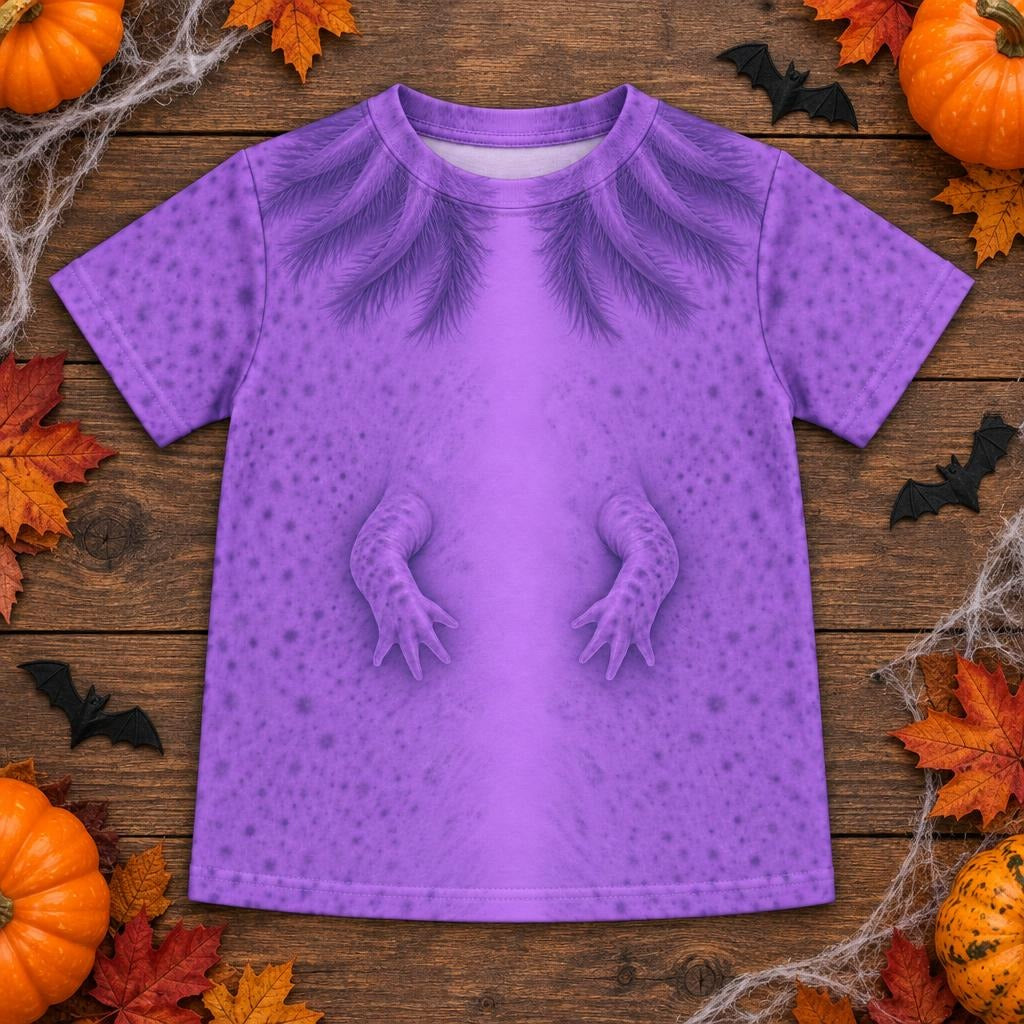 Cute Purple Axolotl Costume All Over Toddler T Shirt Toddler T-Shirts Old Glory