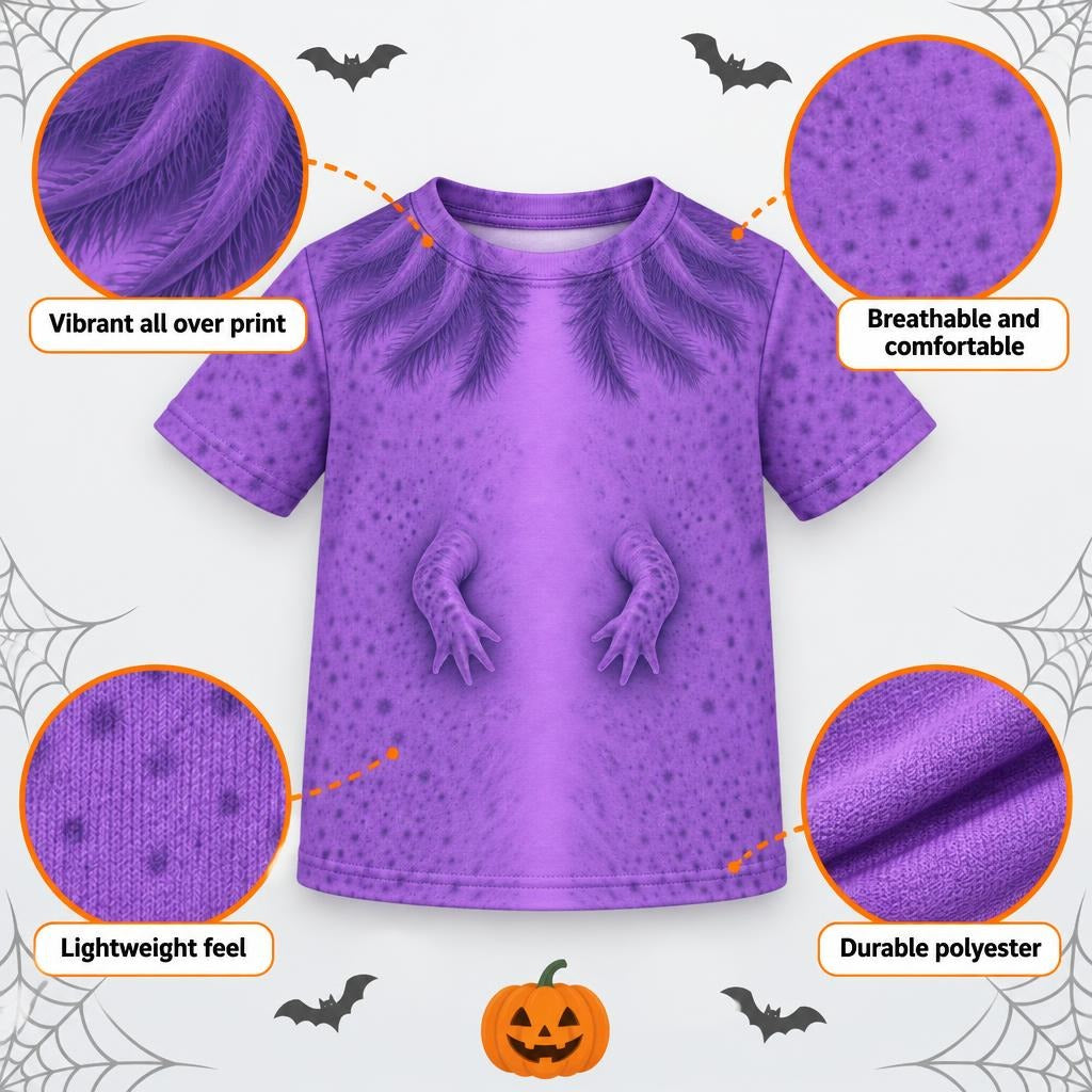 Cute Purple Axolotl Costume All Over Toddler T Shirt Toddler T-Shirts Old Glory