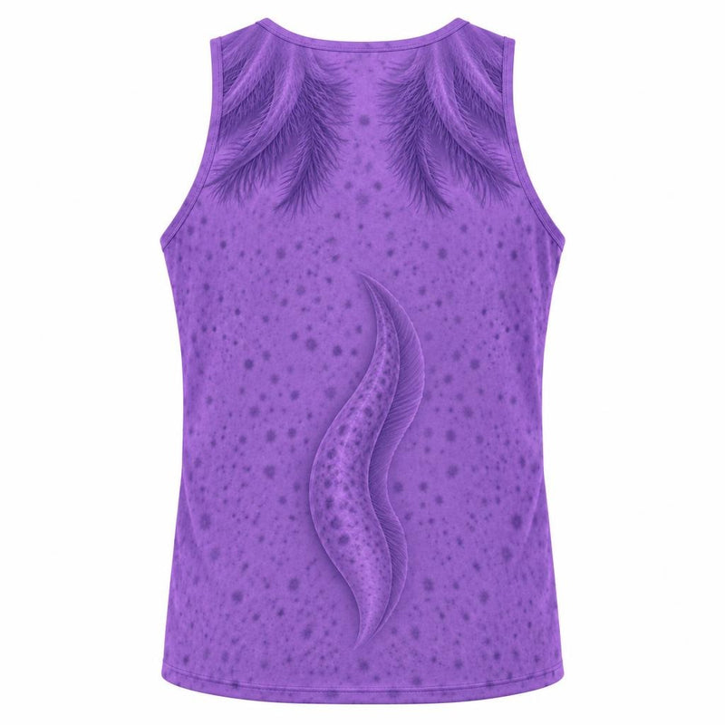 Cute Purple Axolotl Costume All Over Mens Tank Top Men's Tank Tops Old Glory