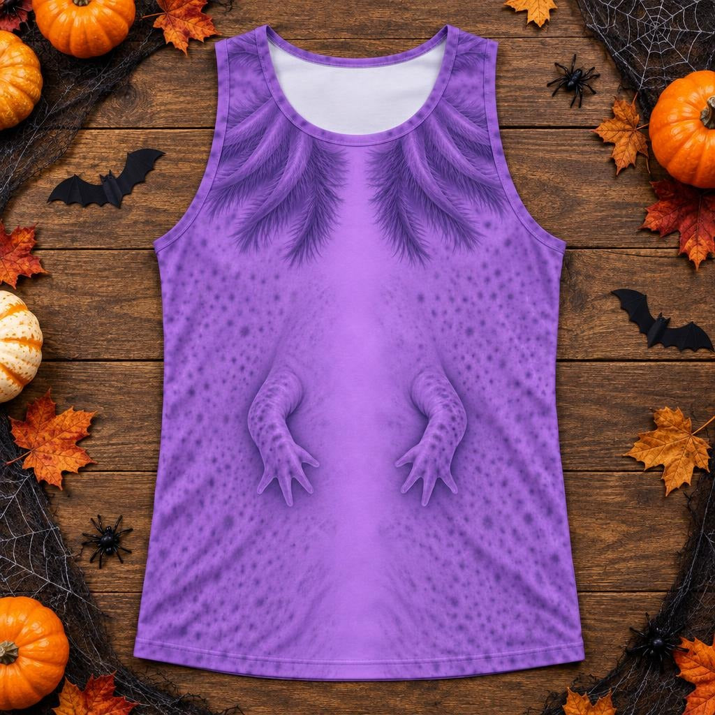 Cute Purple Axolotl Costume All Over Mens Tank Top Men's Tank Tops Old Glory