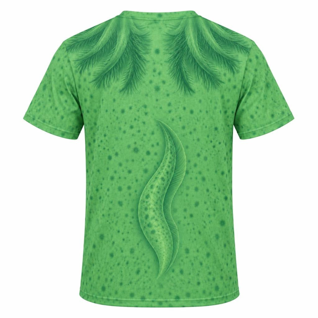 Cute Green Axolotl Costume All Over Mens T Shirt Men's T-Shirts Old Glory