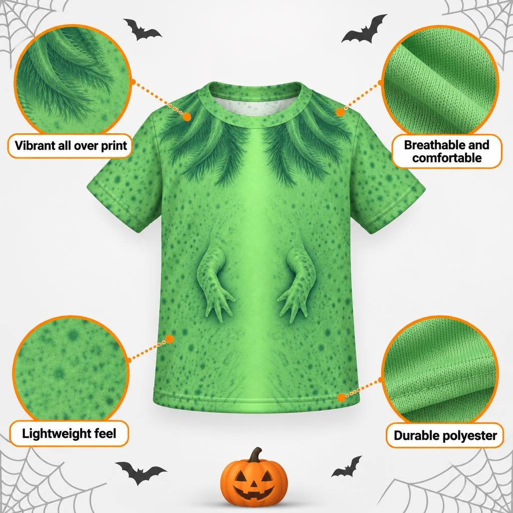 Cute Green Axolotl Costume All Over Toddler T Shirt Toddler T-Shirts Old Glory