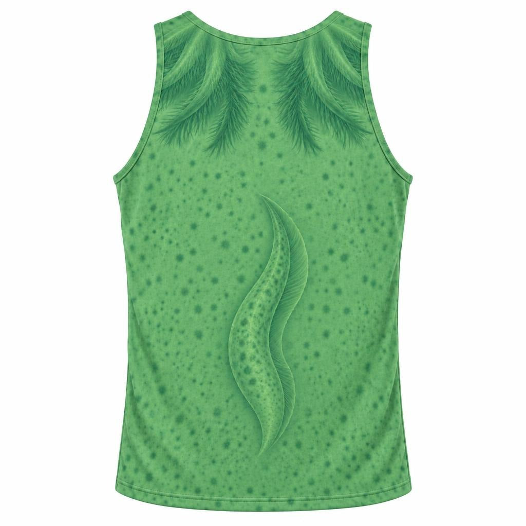 Cute Green Axolotl Costume All Over Mens Tank Top Men's Tank Tops Old Glory