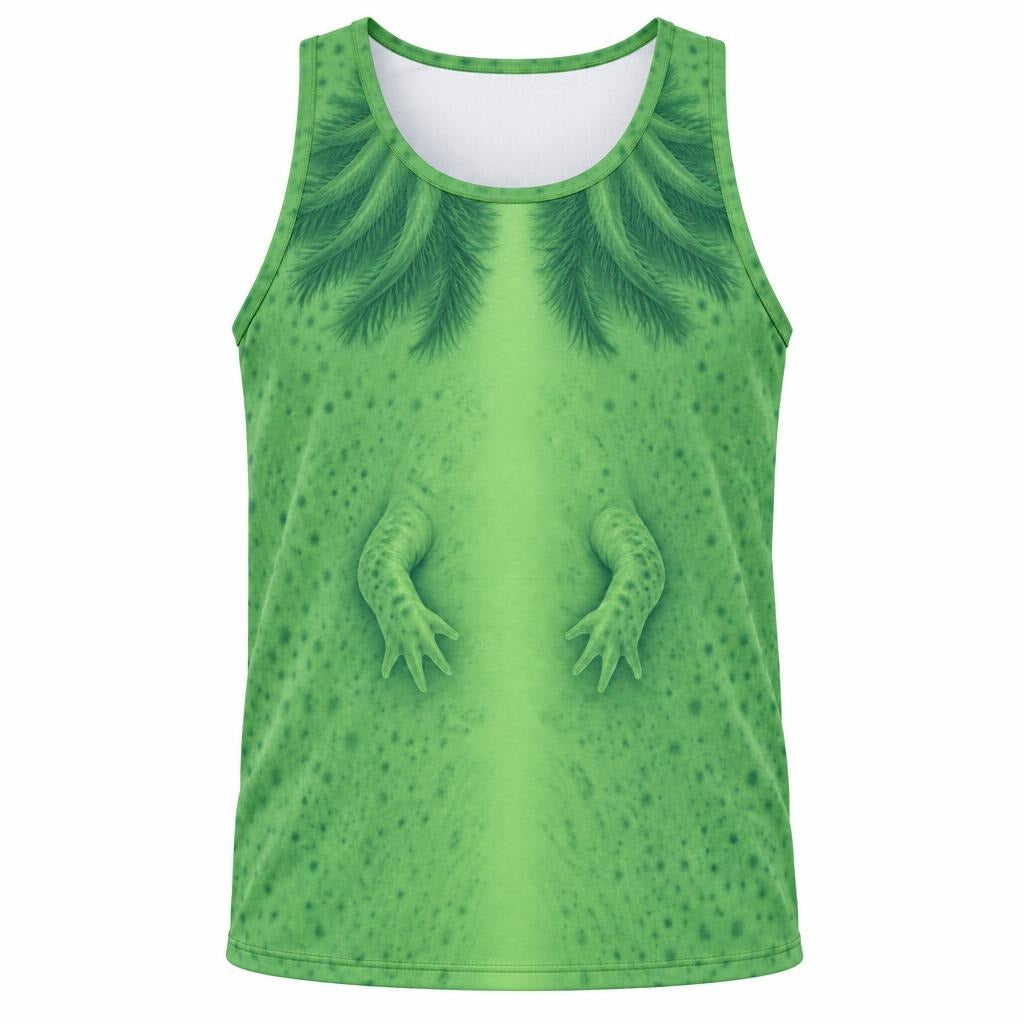 Cute Green Axolotl Costume All Over Mens Tank Top Men's Tank Tops Old Glory SM Multicolor