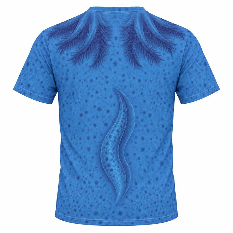 Cute Blue Axolotl Costume All Over Mens T Shirt Men's T-Shirts Old Glory