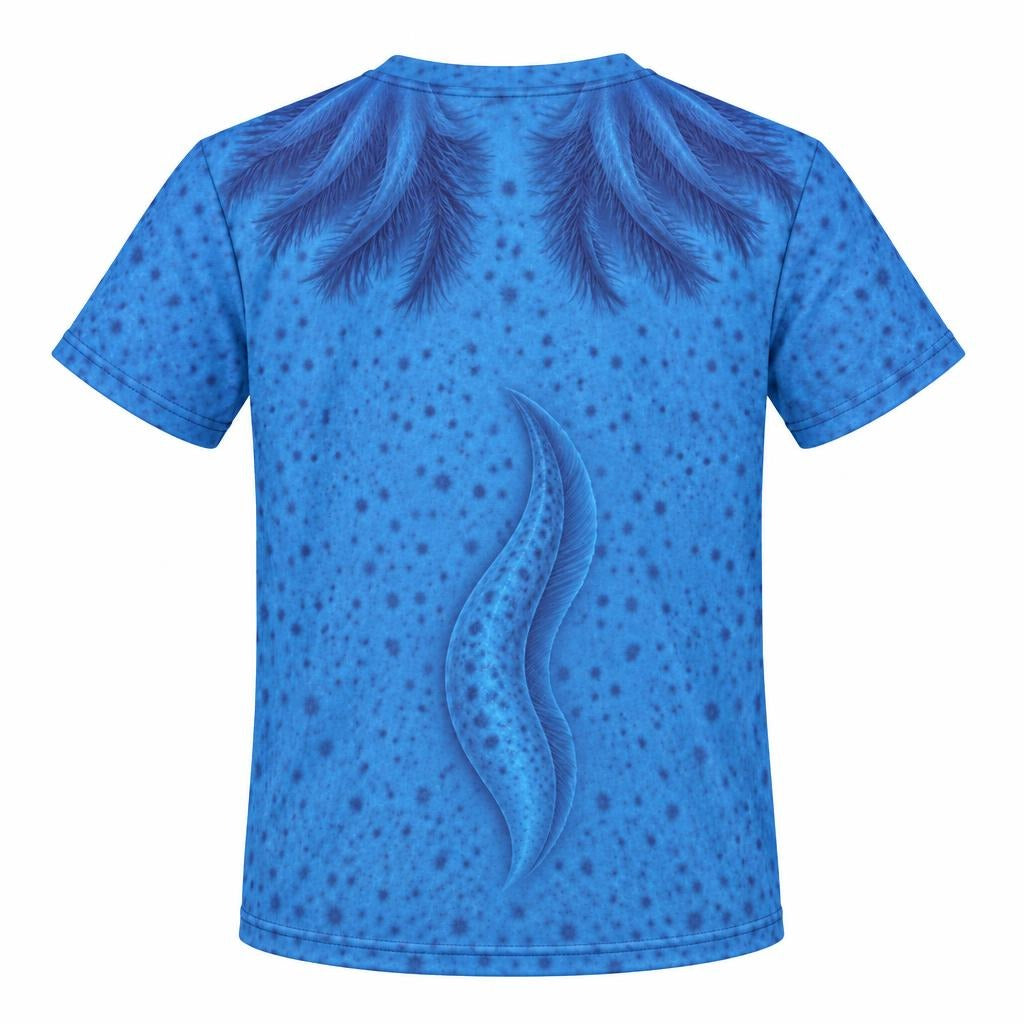 Cute Blue Axolotl Costume All Over Youth T Shirt Youth T-Shirts Old Glory