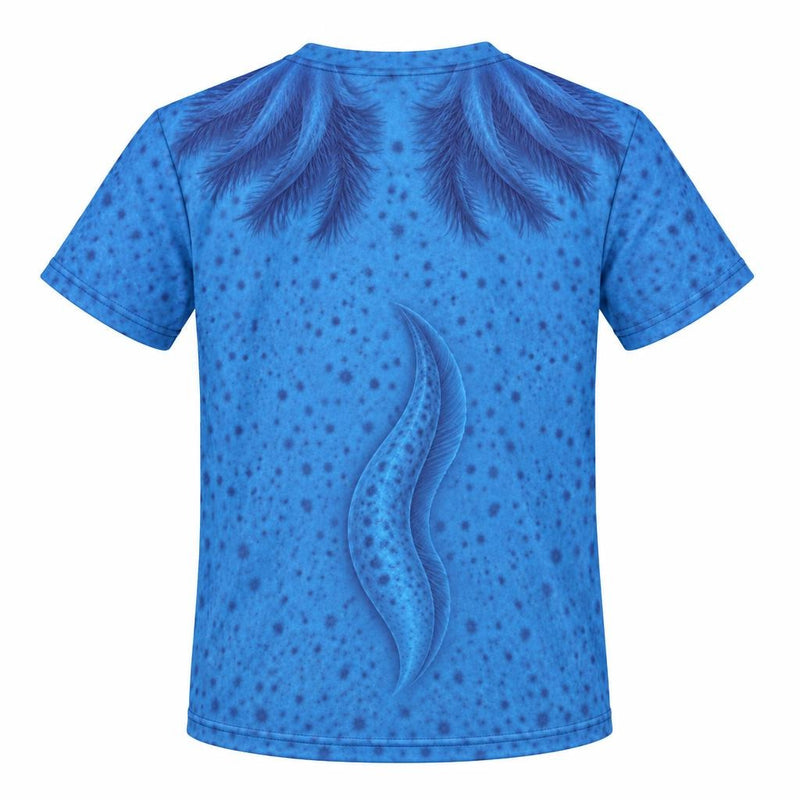 Cute Blue Axolotl Costume All Over Youth T Shirt Youth T-Shirts Old Glory