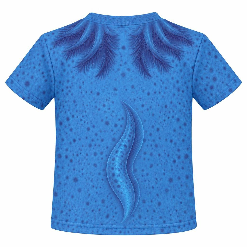 Cute Blue Axolotl Costume All Over Toddler T Shirt Toddler T-Shirts Old Glory