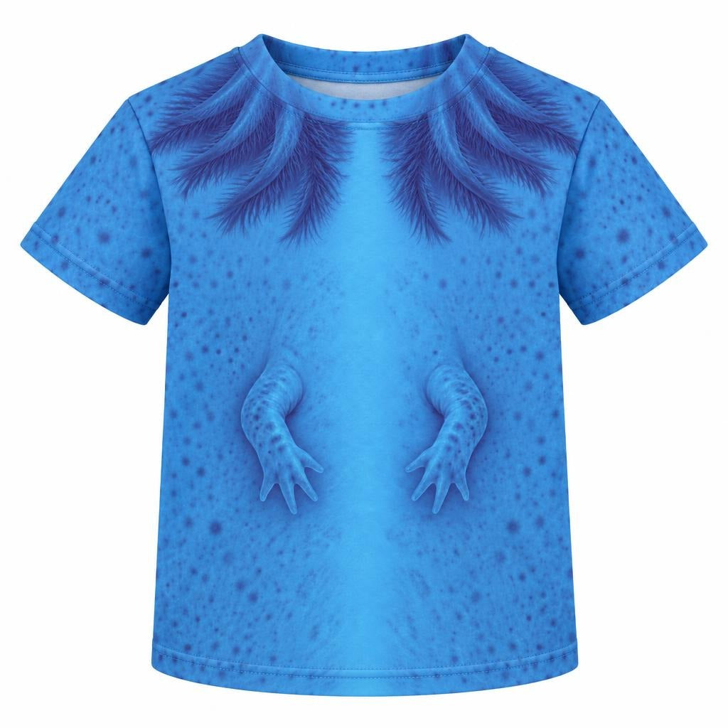 Cute Blue Axolotl Costume All Over Toddler T Shirt Toddler T-Shirts Old Glory 2T Multicolor