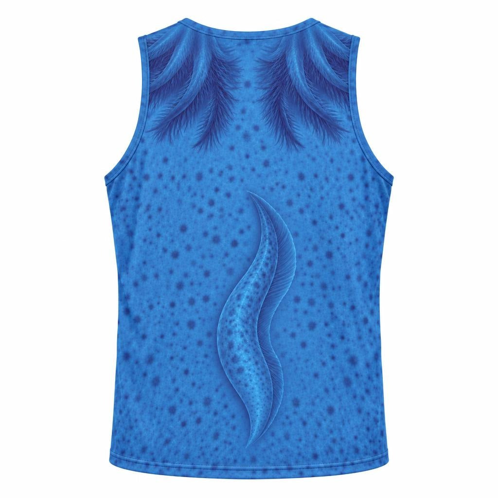Cute Blue Axolotl Costume All Over Mens Tank Top Men's Tank Tops Old Glory