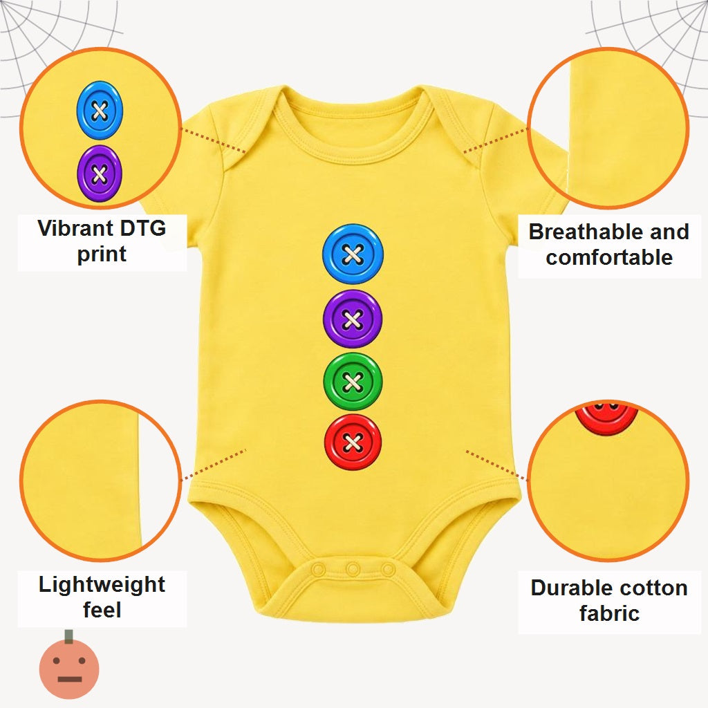 Halloween Colored Buttons Costume Baby One Piece Mens T-Shirt Old Glory