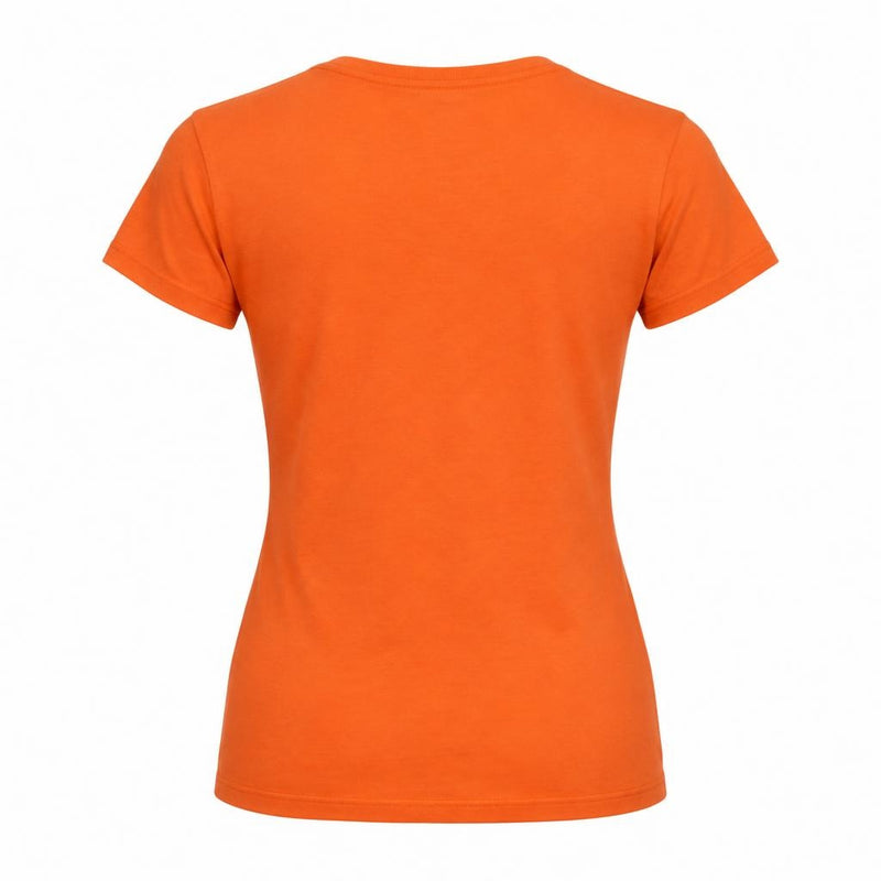 Halloween Crazy Pumpkin Lady Womens Juniors T Shirt Womens Juniors T-Shirt Old Glory
