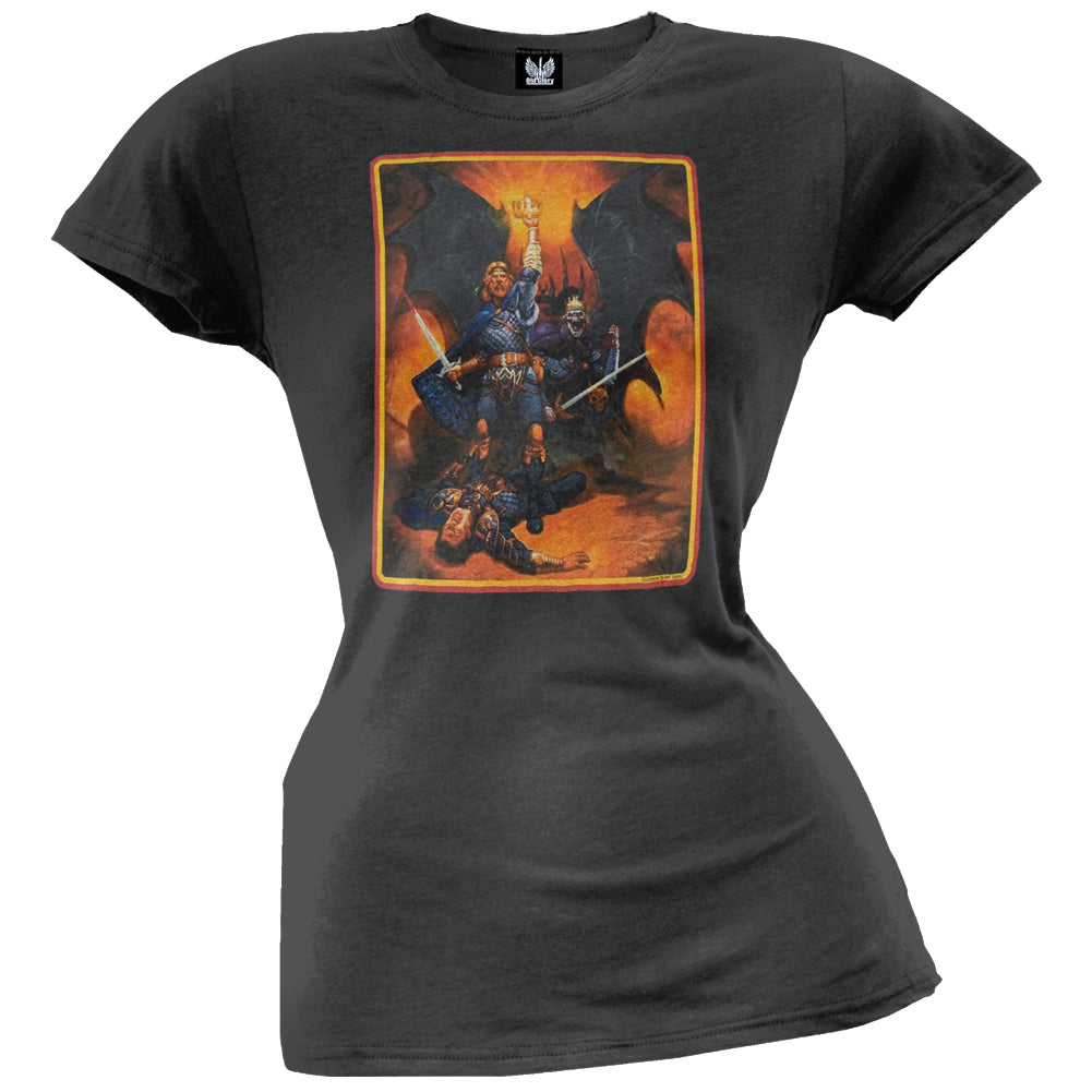 Dungeons & Dragons - Dragon Juniors Womens T Shirt Juniors T-Shirts Oldglory.com MD Black