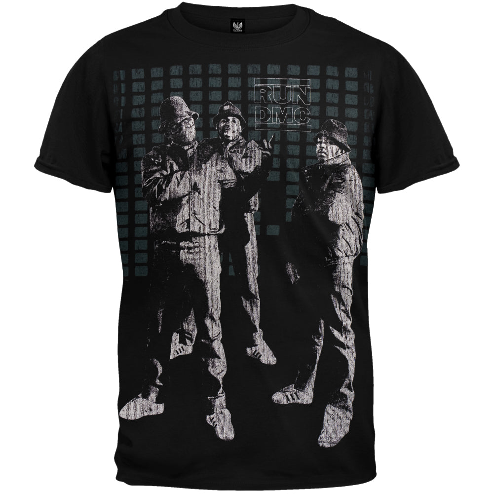 Run DMC - King Of Rock Mens T Shirt Men's T-Shirts Oldglory.com SM Black