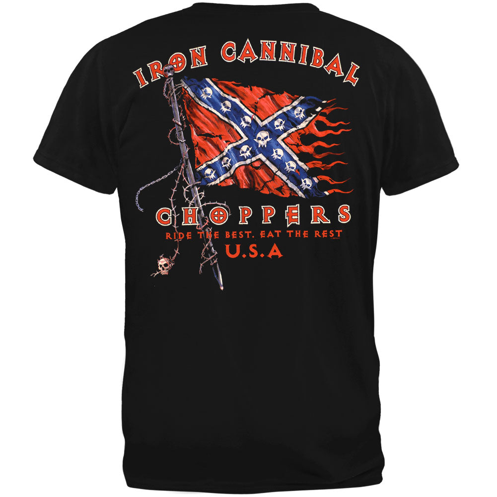 Iron Cannibal Choppers - Dixie Pride T-Shirt Men's T-Shirts Old Glory   