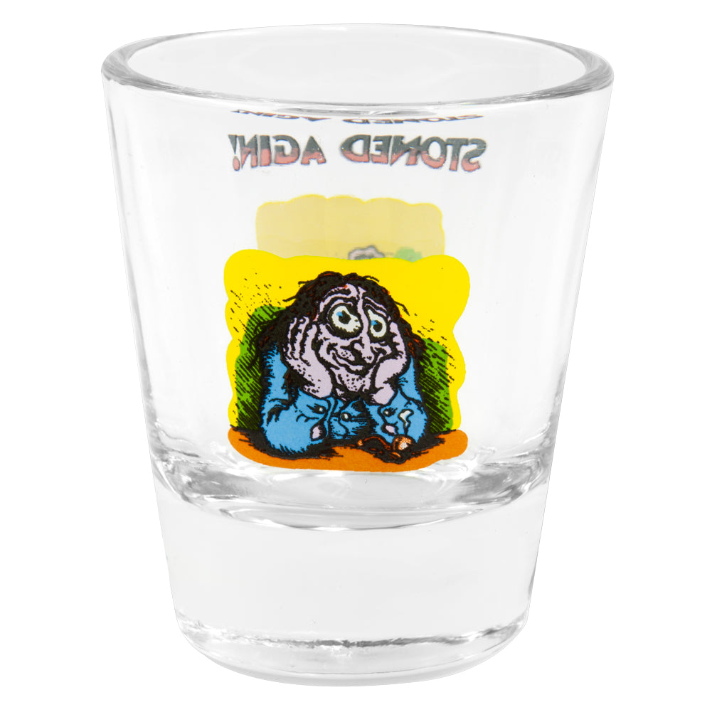 R. Crumb - Stoned Agin Shot Glass Shot Glasses Old Glory   