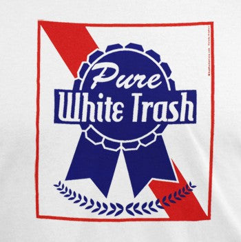 Pure White Trash Ringer T-Shirt Men's T-Shirts Old Glory   