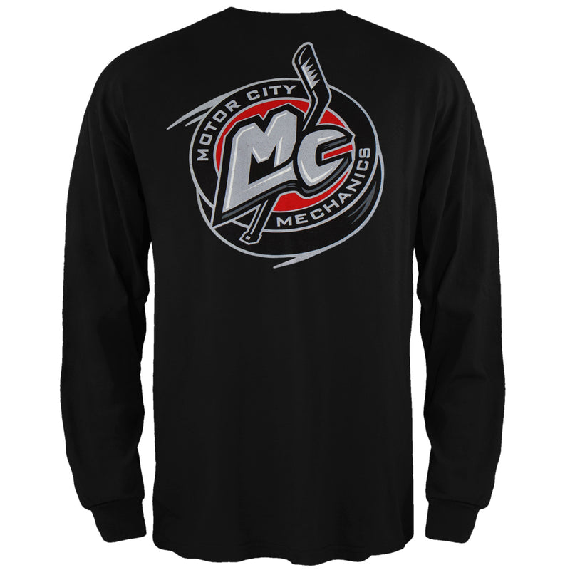 Motor City Mechanics - Dual Logo Black Long Sleeve T-Shirt Men's Long Sleeves Motor City Mechanics   