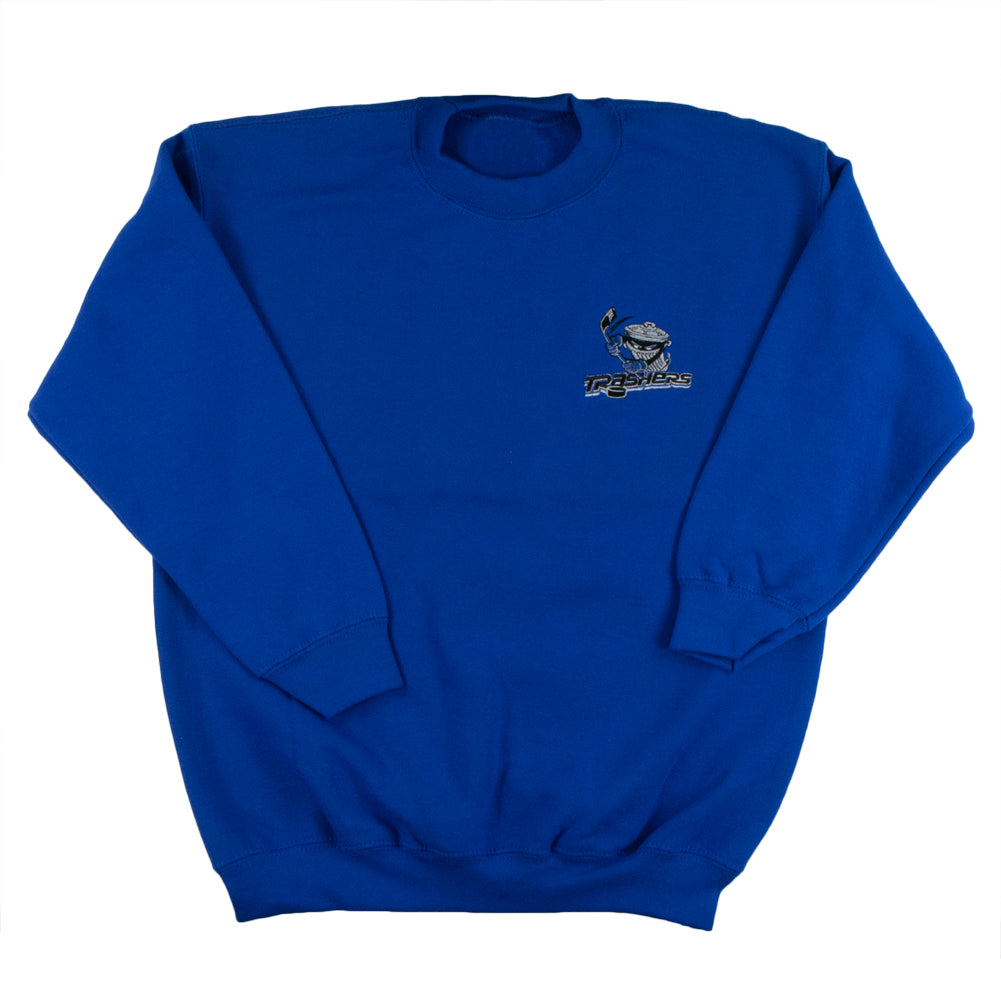 Danbury Trashers - Embroidered Logo Big Kids Sweatshirt Youth Sweatshirts Oldglory.com MD Blue