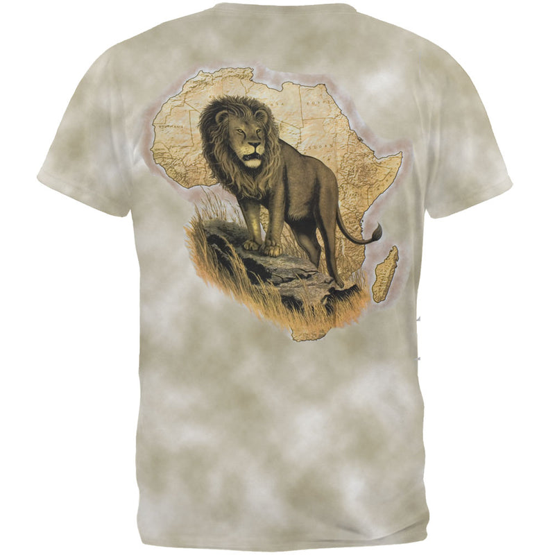 Lion Tie Dye T-Shirt Men's T-Shirts Rastafari   