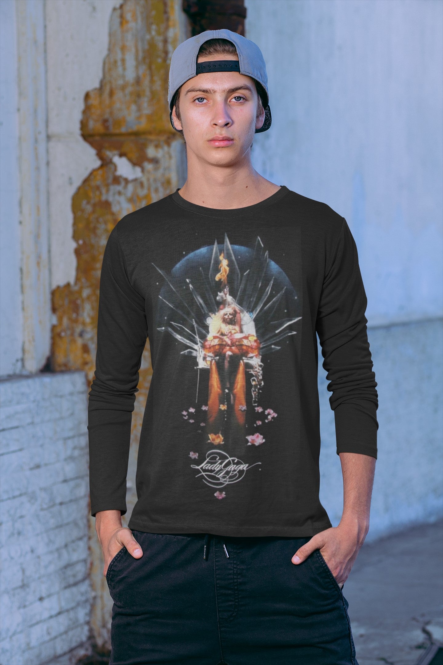 Lady Gaga - Swing Black Mens Long Sleeve T Shirt – Old Glory