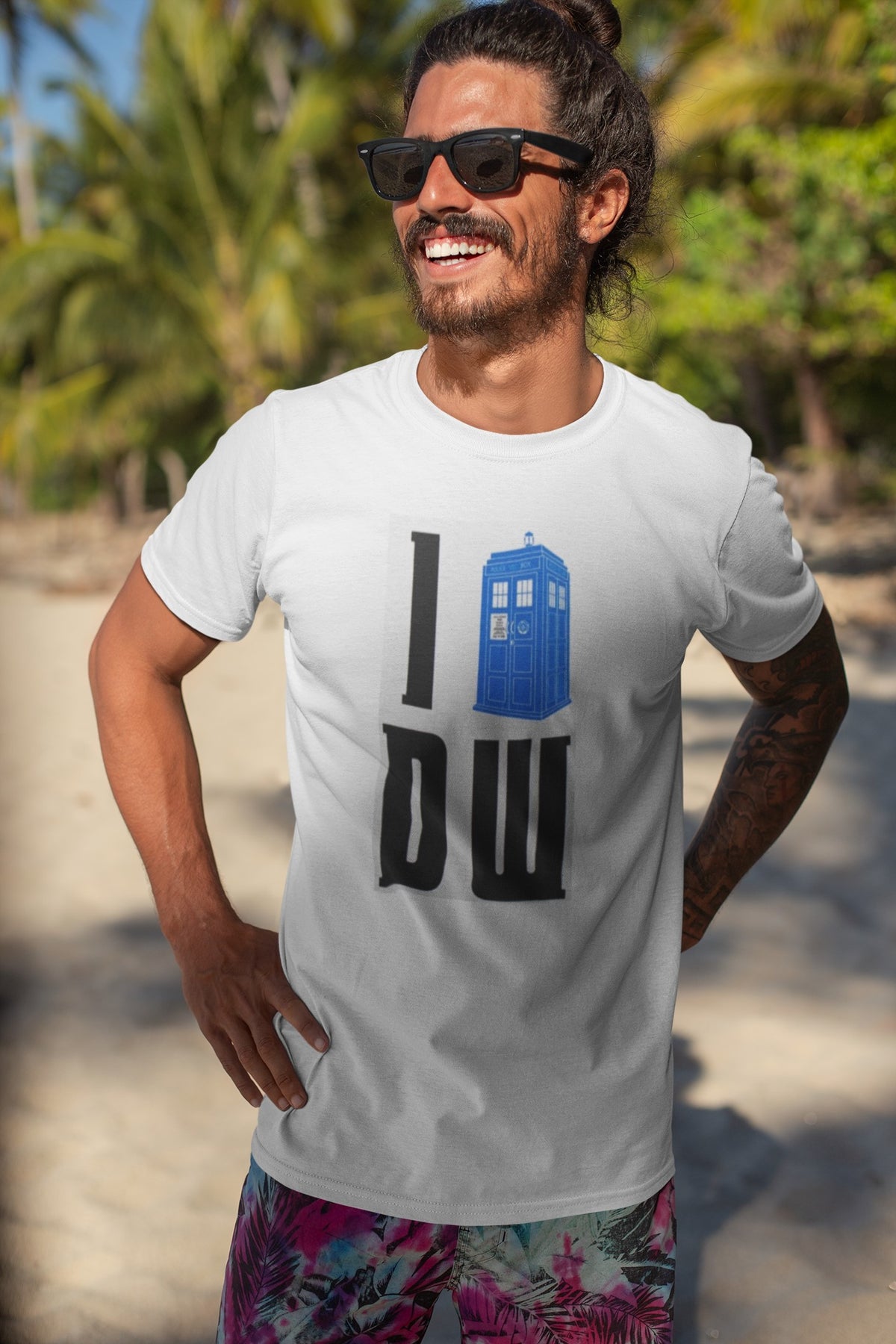 Doctor Who - I (TARDIS) DW White Mens Soft Premium T Shirt Men's T-Shirts Doctor Who