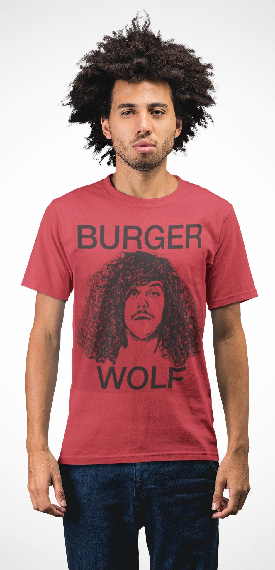 Workaholics - Burger Wolf Red Mens Soft Premium T Shirt Men's T-Shirts Workaholics