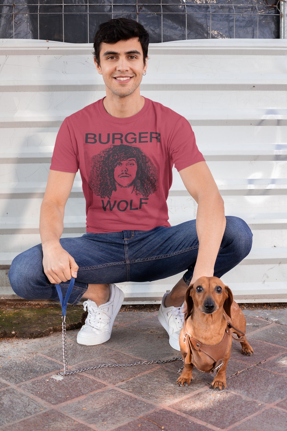 Workaholics - Burger Wolf Red Mens Soft Premium T Shirt Men's T-Shirts Workaholics