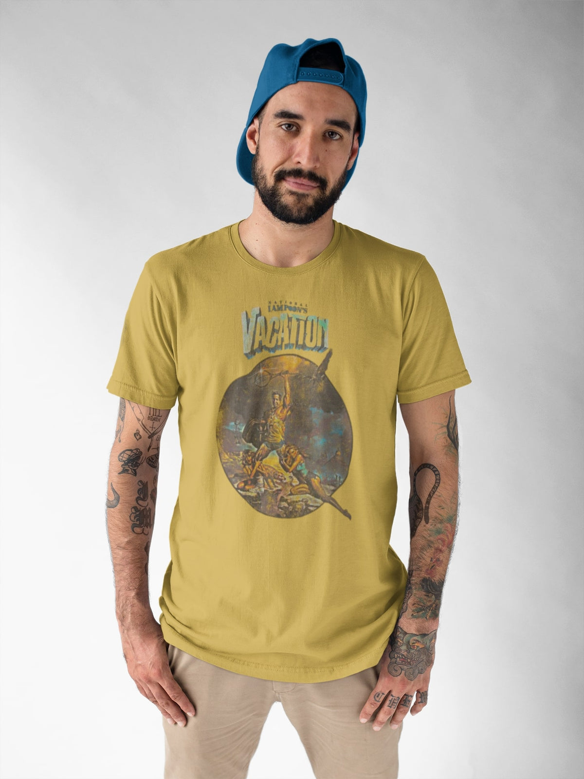 National Lampoons Vacation - Poster Yellow Mens T Shirt Men's T-Shirts National Lampoon