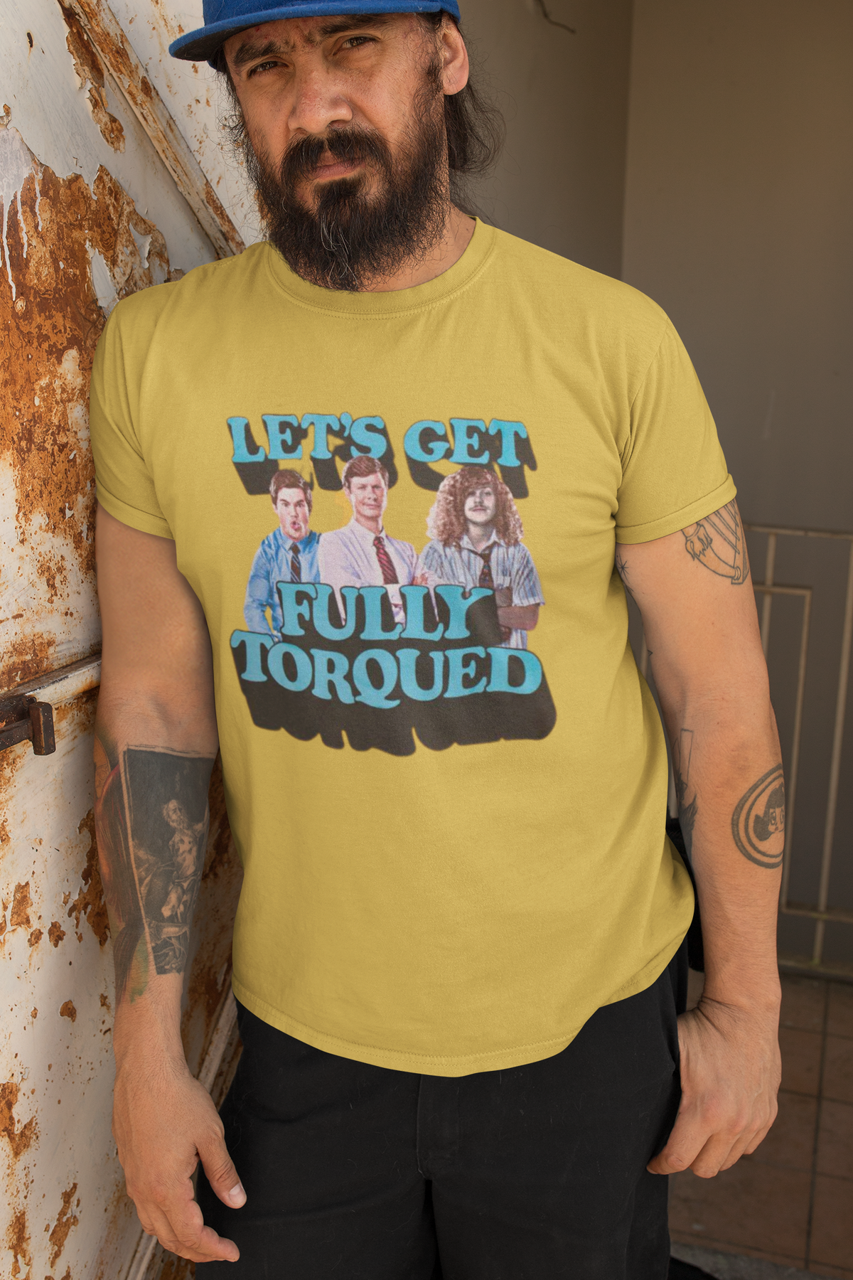 Workaholics - Let's Get Fully Torqued Yellow Mens T Shirt Men's T-Shirts Workaholics