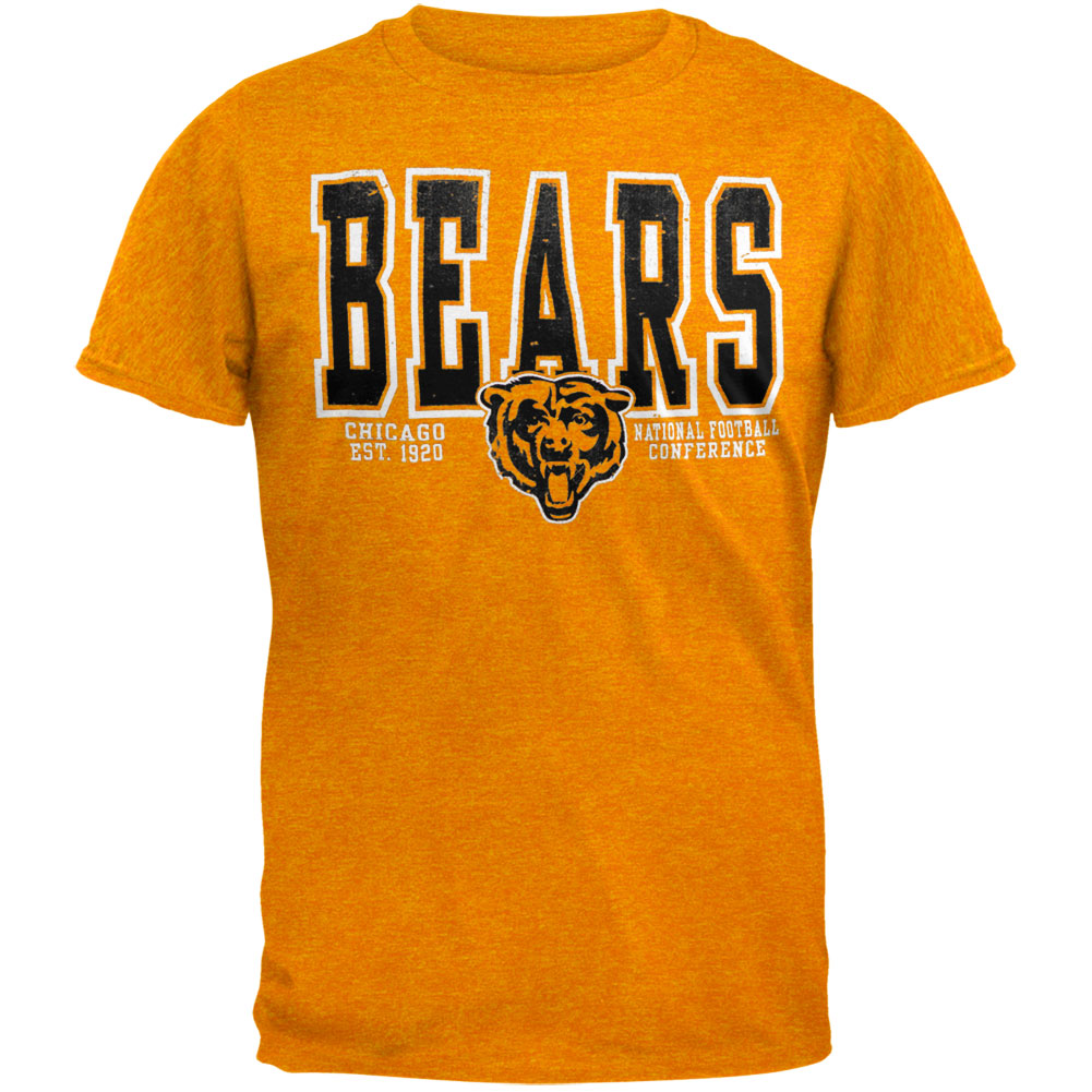 Chicago Bears - Flanker Premium Mens T Shirt Men's T-Shirts Oldglory.com SM Orange