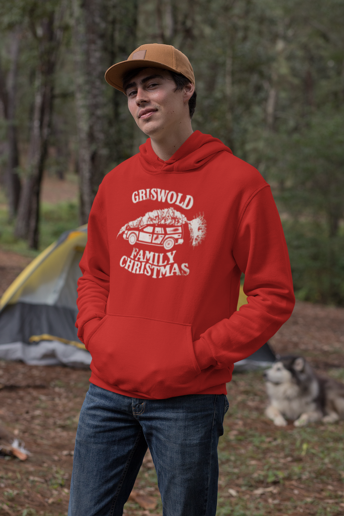 National Lampoons Christmas Vacation - Griswold Family Christmas Red Pullover Hoodie Men's Hoodies National Lampoon