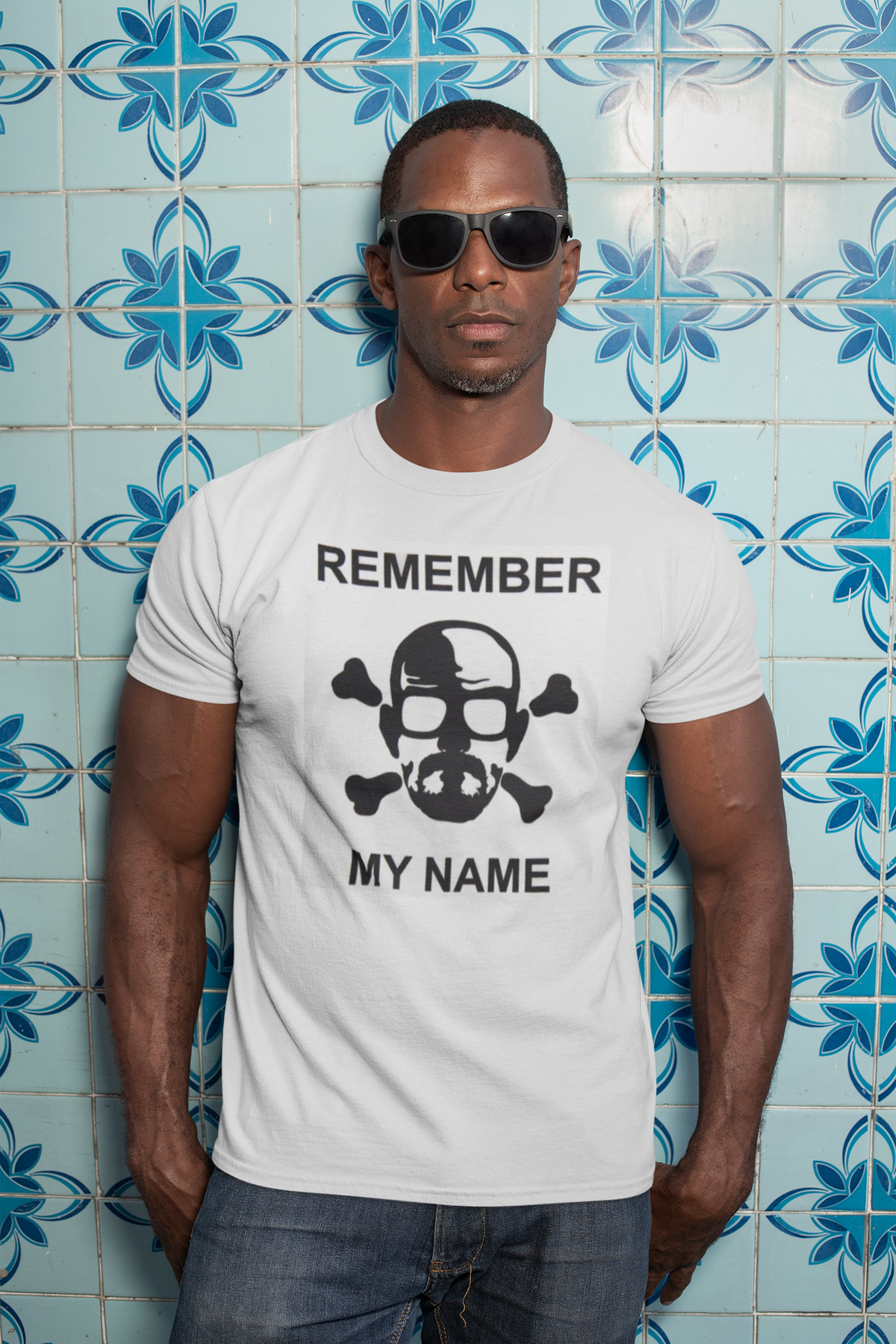 Breaking Bad - Remember My Name Crossbones White Mens T Shirt Men's T-Shirts Breaking Bad