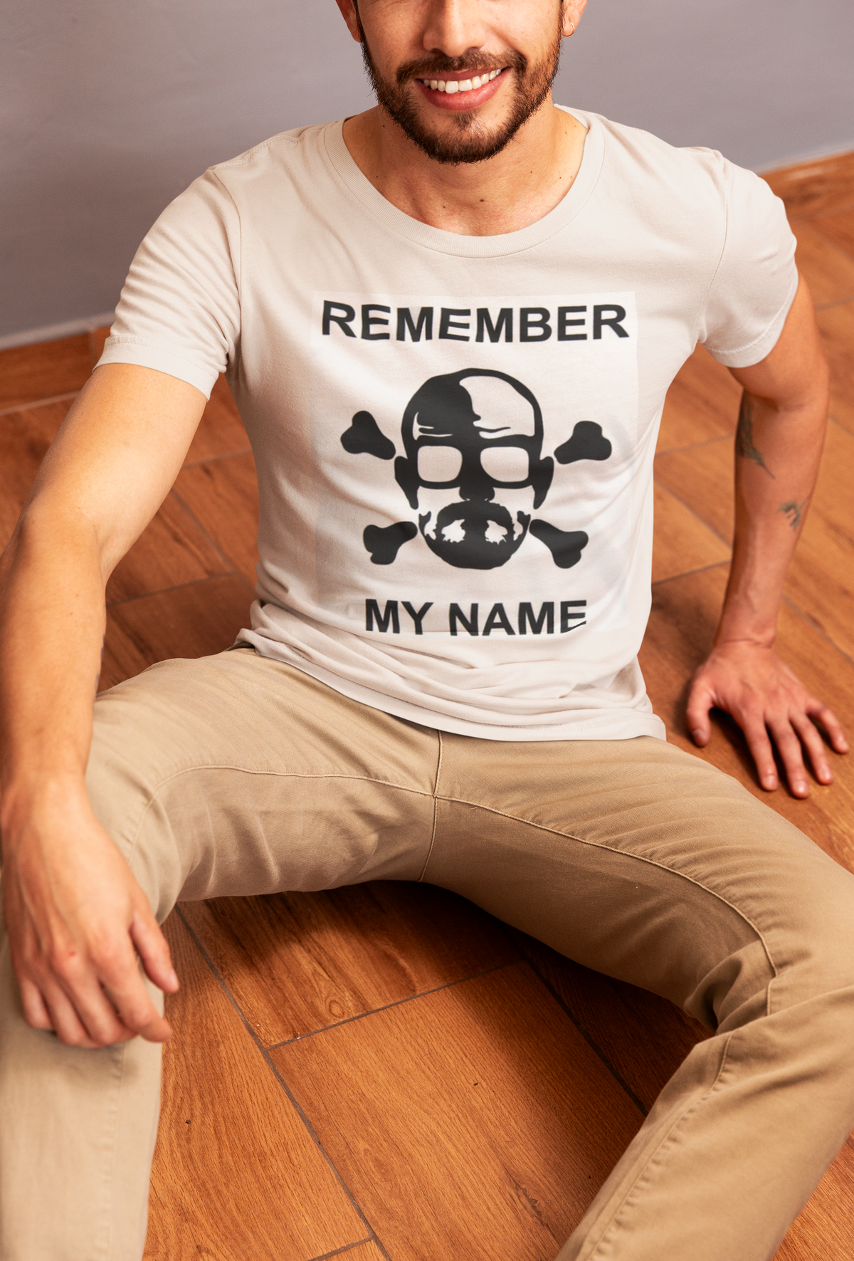 Breaking Bad - Remember My Name Crossbones White Mens T Shirt Men's T-Shirts Breaking Bad