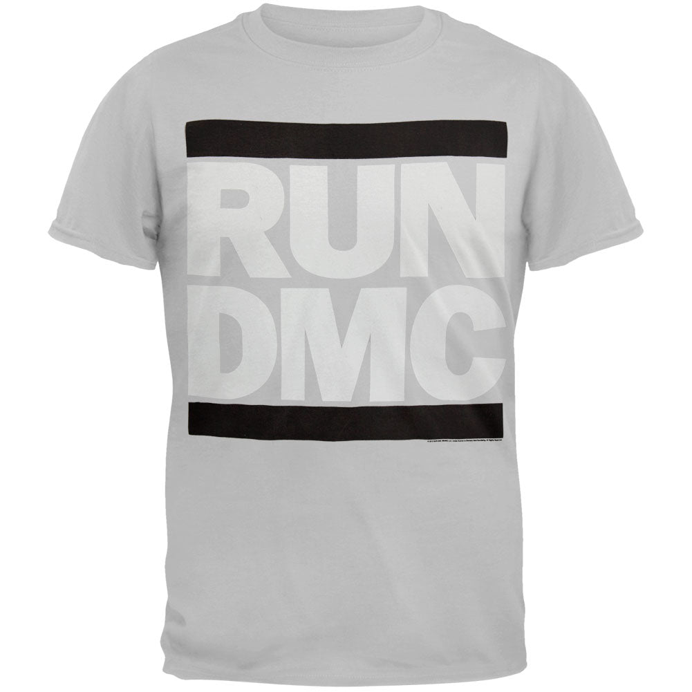 Run DMC - Grey Scale Mens T Shirt Men's T-Shirts Oldglory.com SM Grey