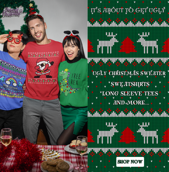 Ugly Christmas Sweater Sweatshirts, Long Sleeves, and more