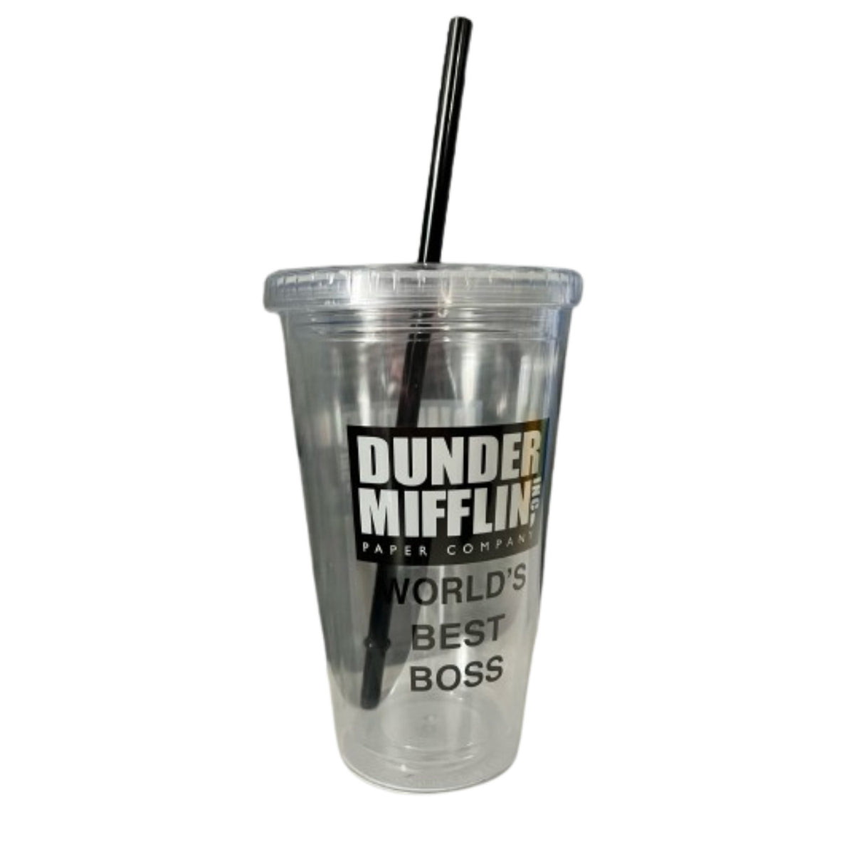 The Office - Worlds Best Boss 20 Oz Carnival Cup Tumblers Old Glory   