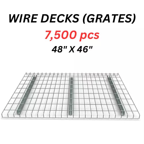 Wire Mesh Deck Grates (Grating)- 7,500 pcs - Warehouse Racking  Old Glory   