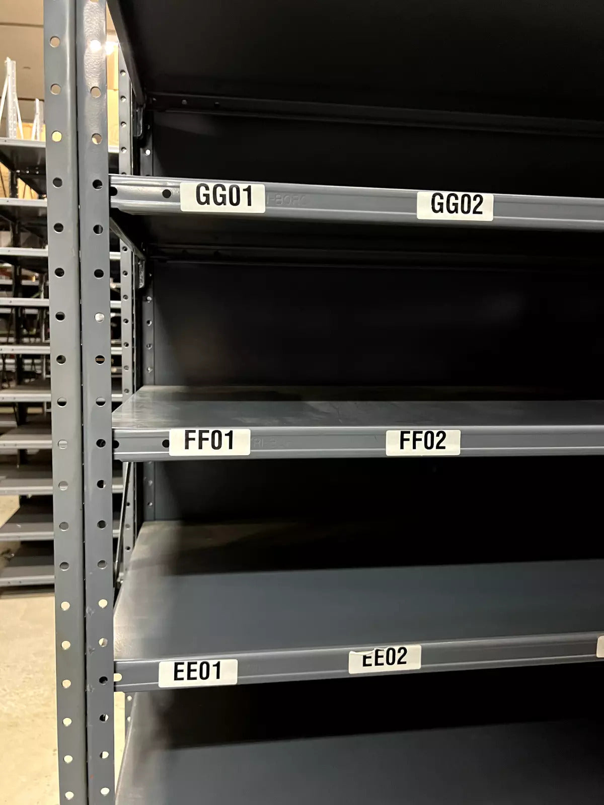 Metal Rack Shelving ($100 a section) (10 Shelves) Industrial Storage Warehouse  Old Glory   