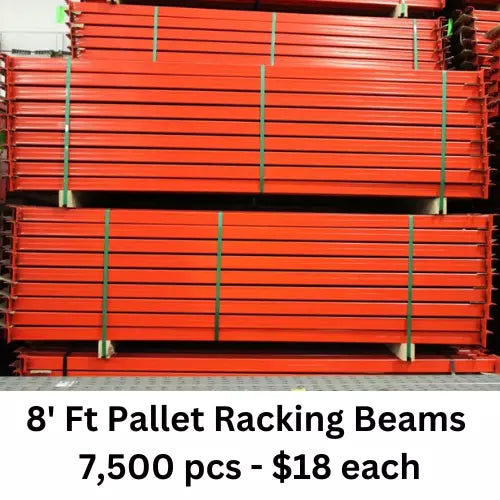 Pallet Racking Beams Teardrop, 96" x 2.5" (7,500 pcs)  Old Glory   