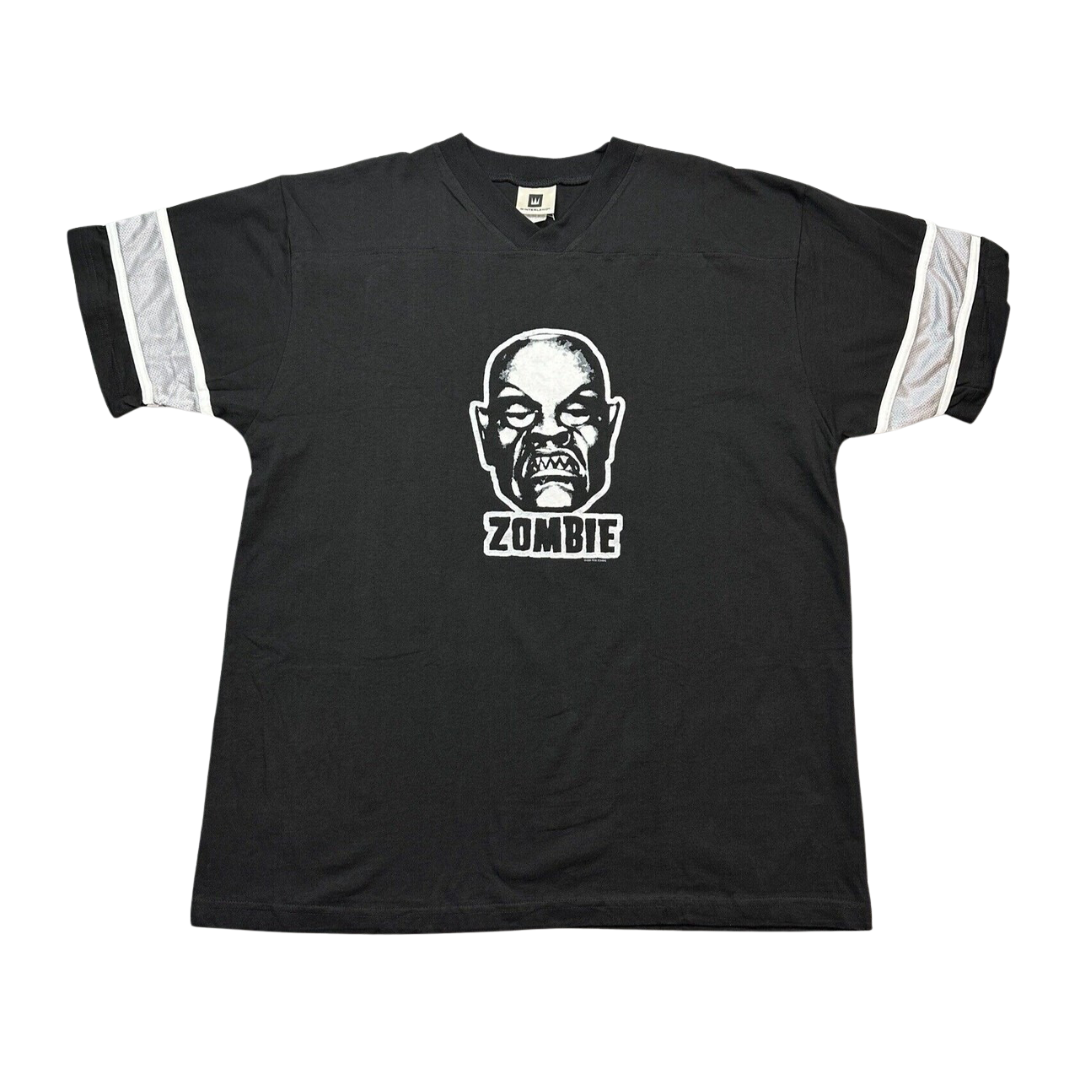 Rob Zombie - Robot Head Vintage Premium Winterland Productions Football Jersey T Shirt Men's Football Jerseys Rob Zombie