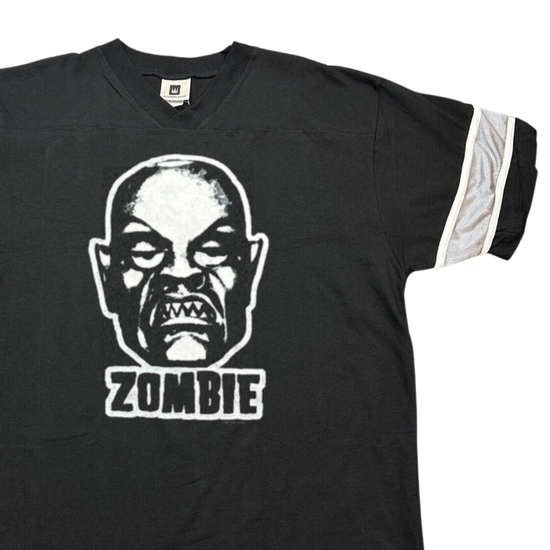 Rob Zombie - Robot Head Vintage Premium Winterland Productions Football Jersey T Shirt Men's Football Jerseys Rob Zombie