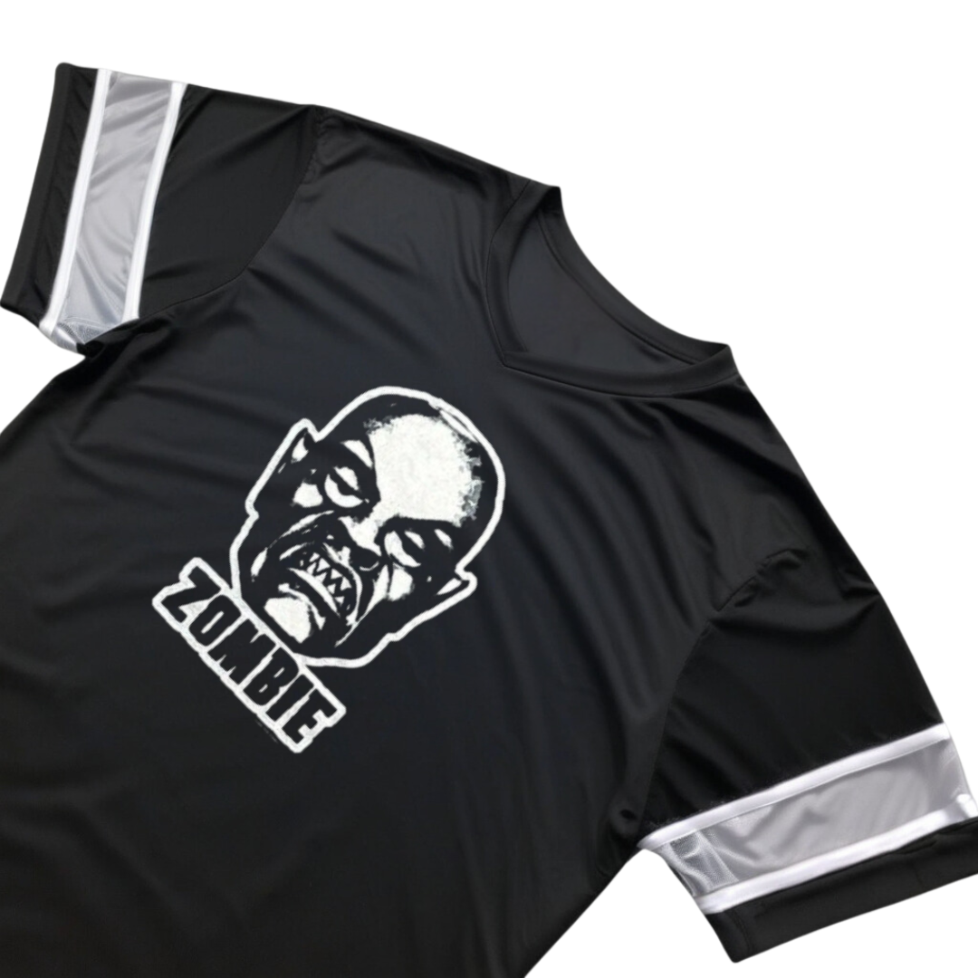 Rob Zombie - Robot Head Vintage Premium Winterland Productions Football Jersey T Shirt Men's Football Jerseys Rob Zombie