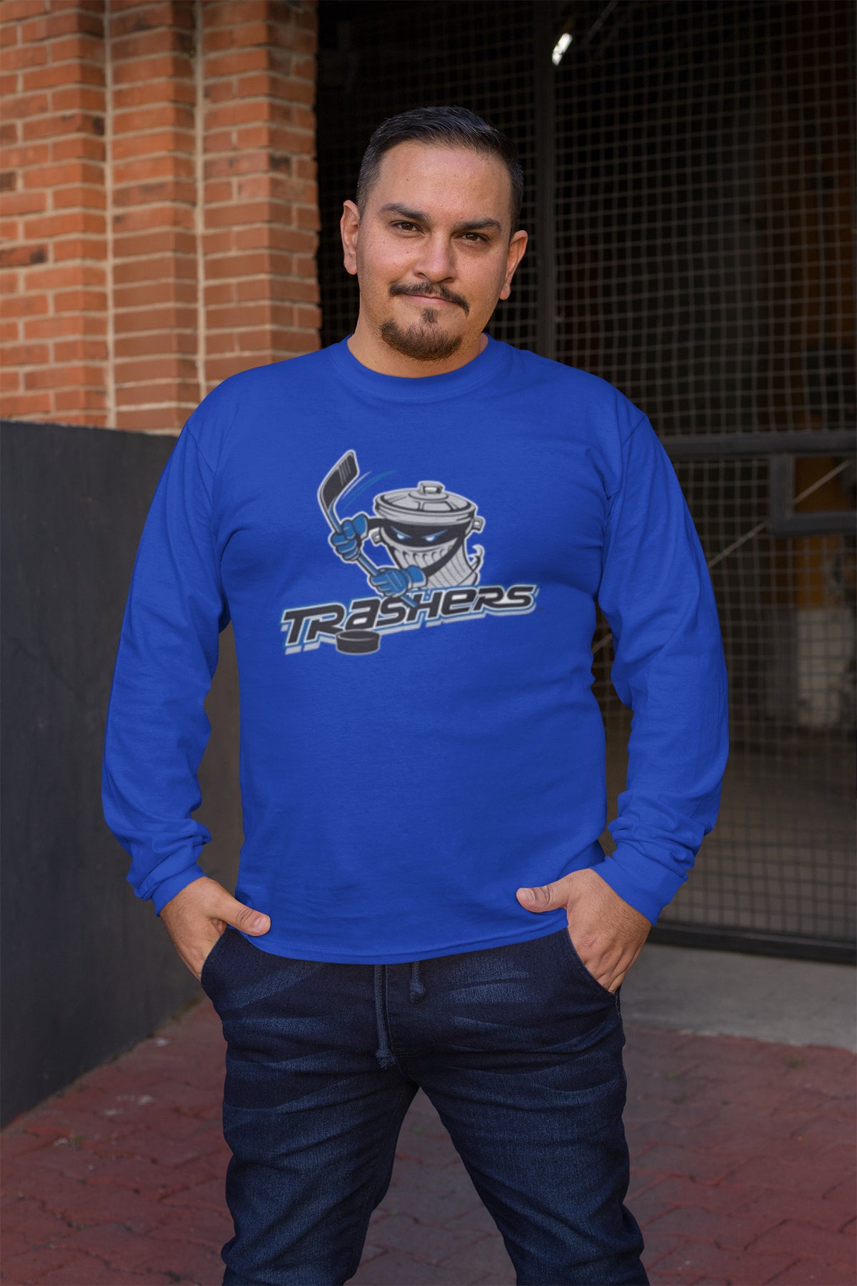 Danbury Trashers Hockey Mens Long Sleeve T Shirts - Collector 3 Team Set Men's Long Sleeves Oldglory.com