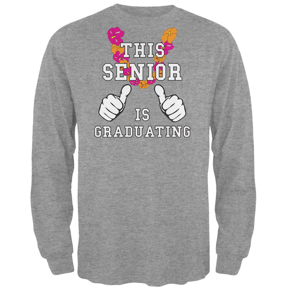 Graduation This Senior is Graduating Mens Long Sleeve T Shirt Men's Long Sleeves Old Glory 2XL White 