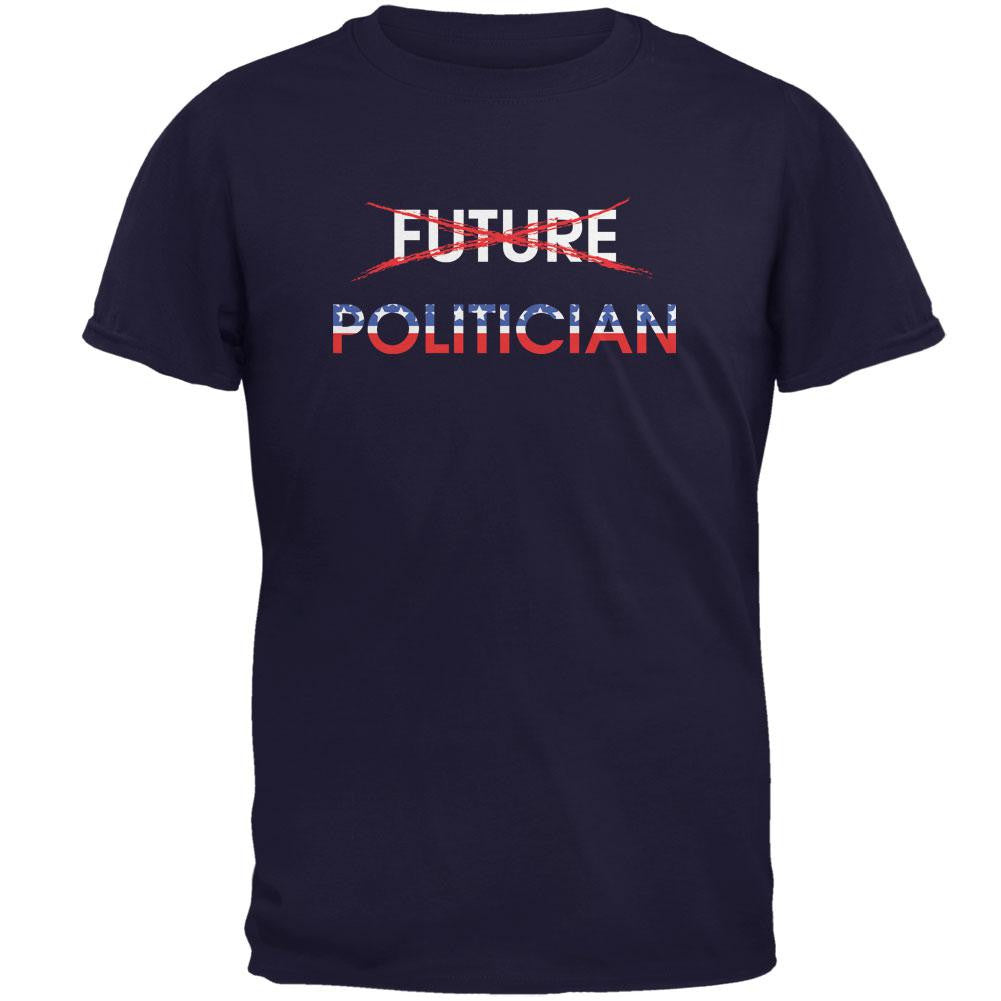 Graduation - Future Politician Mens T Shirt Men's T-Shirts Old Glory 2XL Navy 