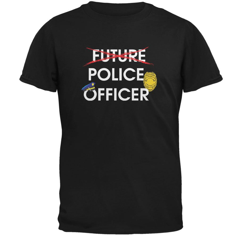 Graduation - Future Police Officer Mens T Shirt Men's T-Shirts Old Glory 2XL Black 