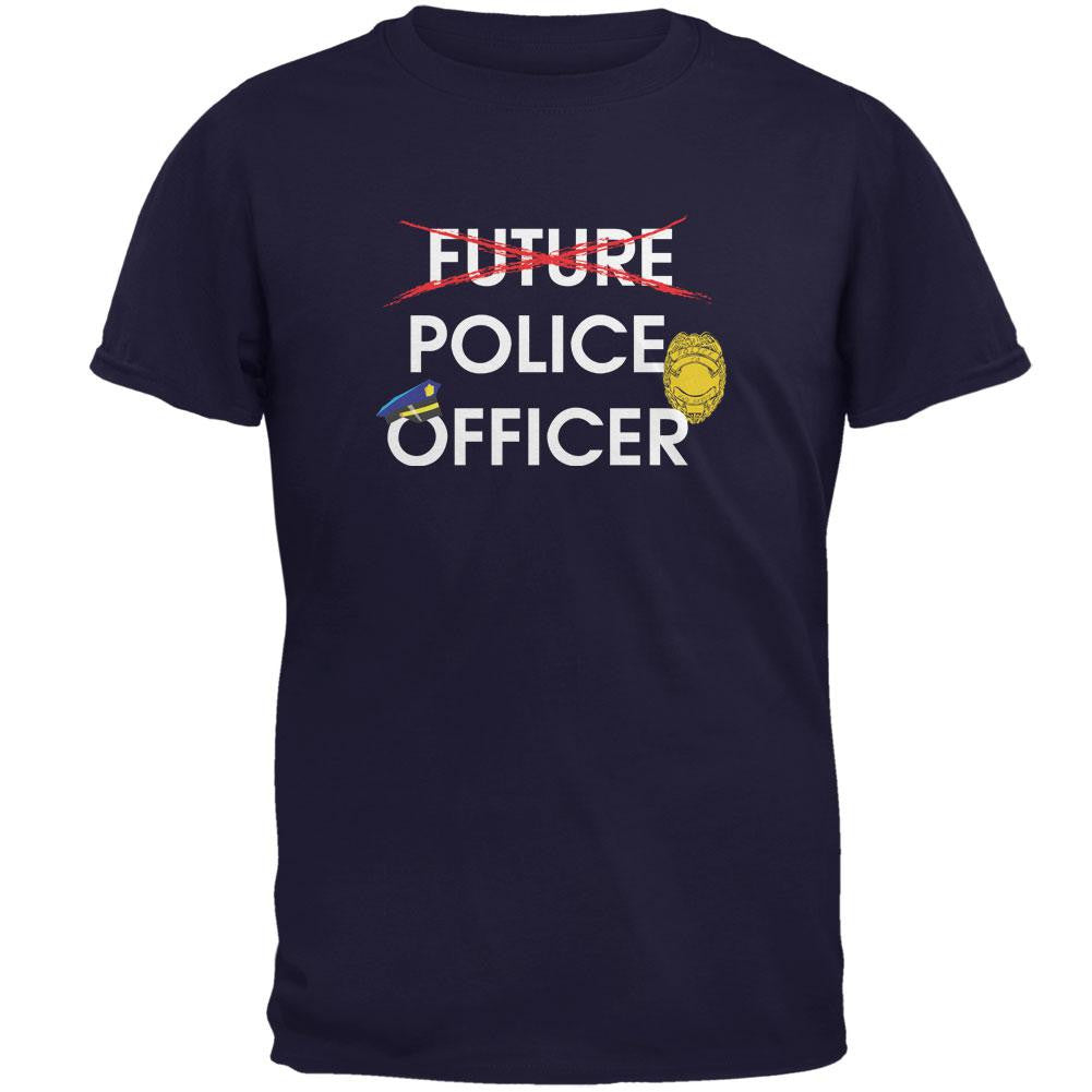 Graduation - Future Police Officer Mens T Shirt Men's T-Shirts Old Glory 2XL Navy 