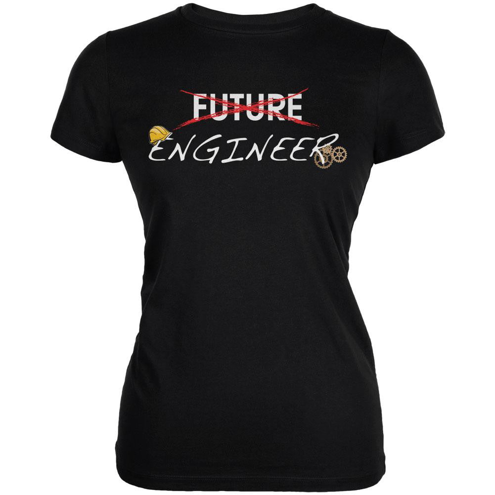 Graduation - Future Engineer Juniors Soft T Shirt Juniors T-Shirts Old Glory 2XL Black 