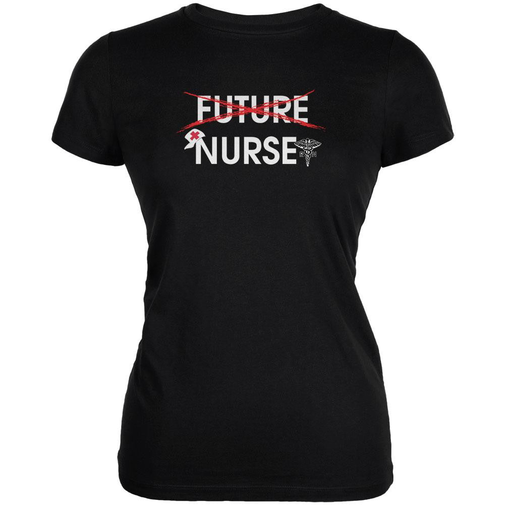 Graduation - Future Nurse Juniors Soft T Shirt Juniors T-Shirts Old Glory 2XL Black 